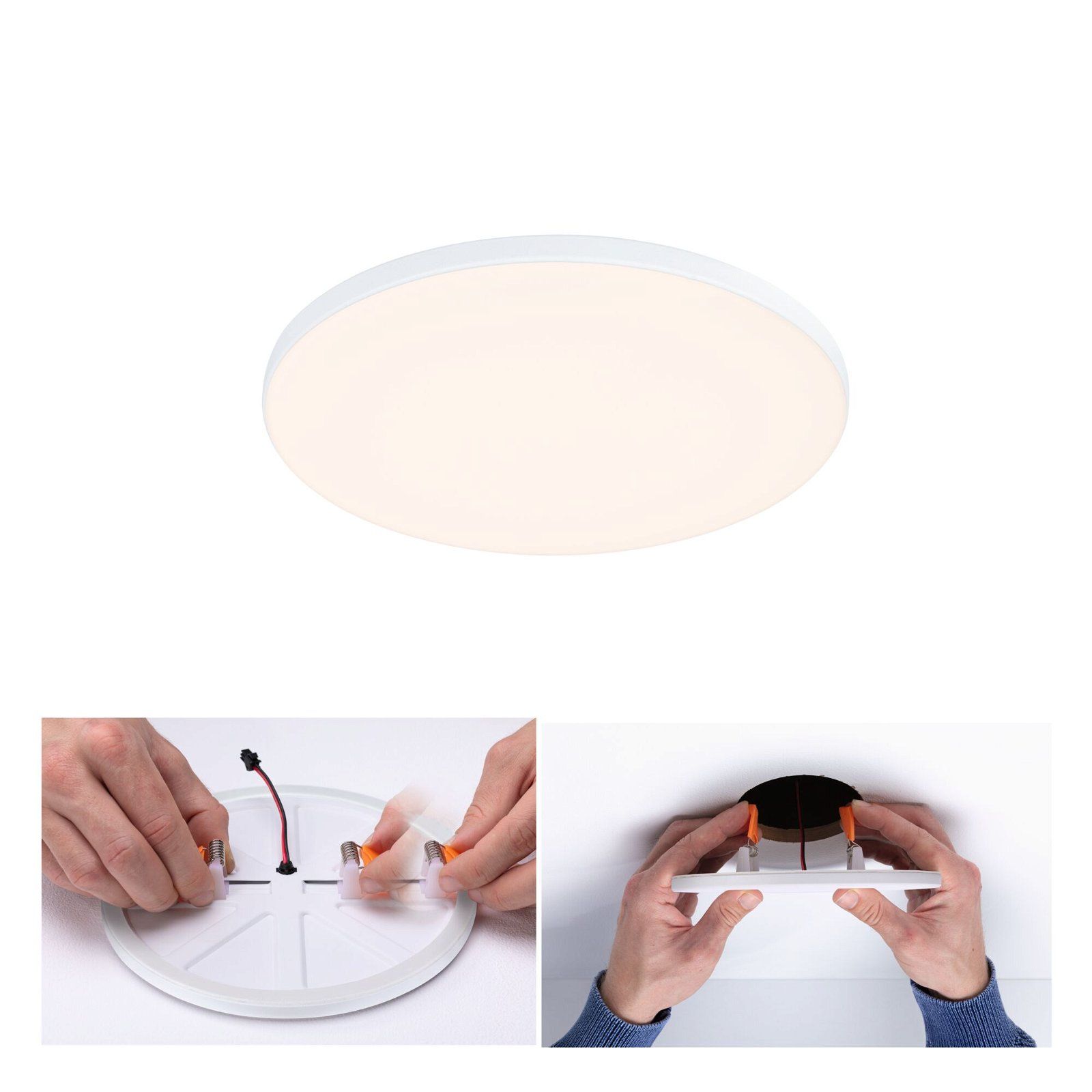 Paulmann VariFit LED-inbouwpaneel Veluna Edge IP44 rond 160mm 1100lm 3000K Wit dimbaar