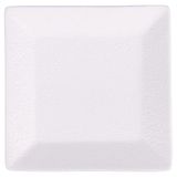 Set Horeca White Set van 6 vierkante schoteltjes 13,5 x 13,5 cm van aardewerk