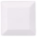 Set Horeca White Set van 6 vierkante schoteltjes 13,5 x 13,5 cm van aardewerk