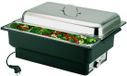 APS Elektrische chafing dish "eco", 1/1GN, RVS, zwart/zilver, rechthoek, 57 x 35 x 28 cm