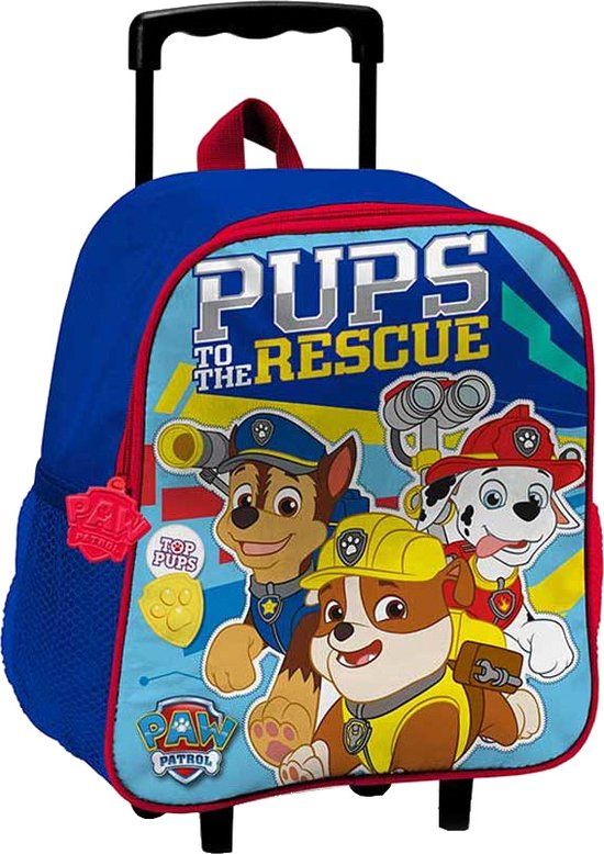 Nickelodeon Paw Patrol Trolley Rugzak Junior 9 Liter Blauw/rood