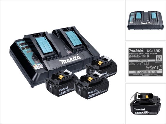 Makita accu&#39;s set - 18V - 5Ah