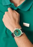 Aston Martin HLC W Quartz Chronograaf Horloge Zwart Kast Gemaakt Van 100% Roestvrij Staal En Een Armband Van 100% Siliconen 44 MTRH1F5013E, MTRH1F5023E, MTRH1F5033E
