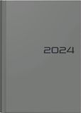 BRUNNEN Weekkalender model 796 2024 2 pagina's = 1 week bladgrootte 14,8 x 20,8 cm grijs