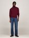 Tommy Hilfiger Pima Org Ctn Cashmere Pull col roulé - Bordeaux