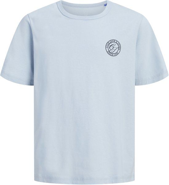 JACK&JONES - JJALLIANCE TEE SS CREW NECK JNR - Jongens - T-shirts - Maat 128 - Katoen - Celestial Blue