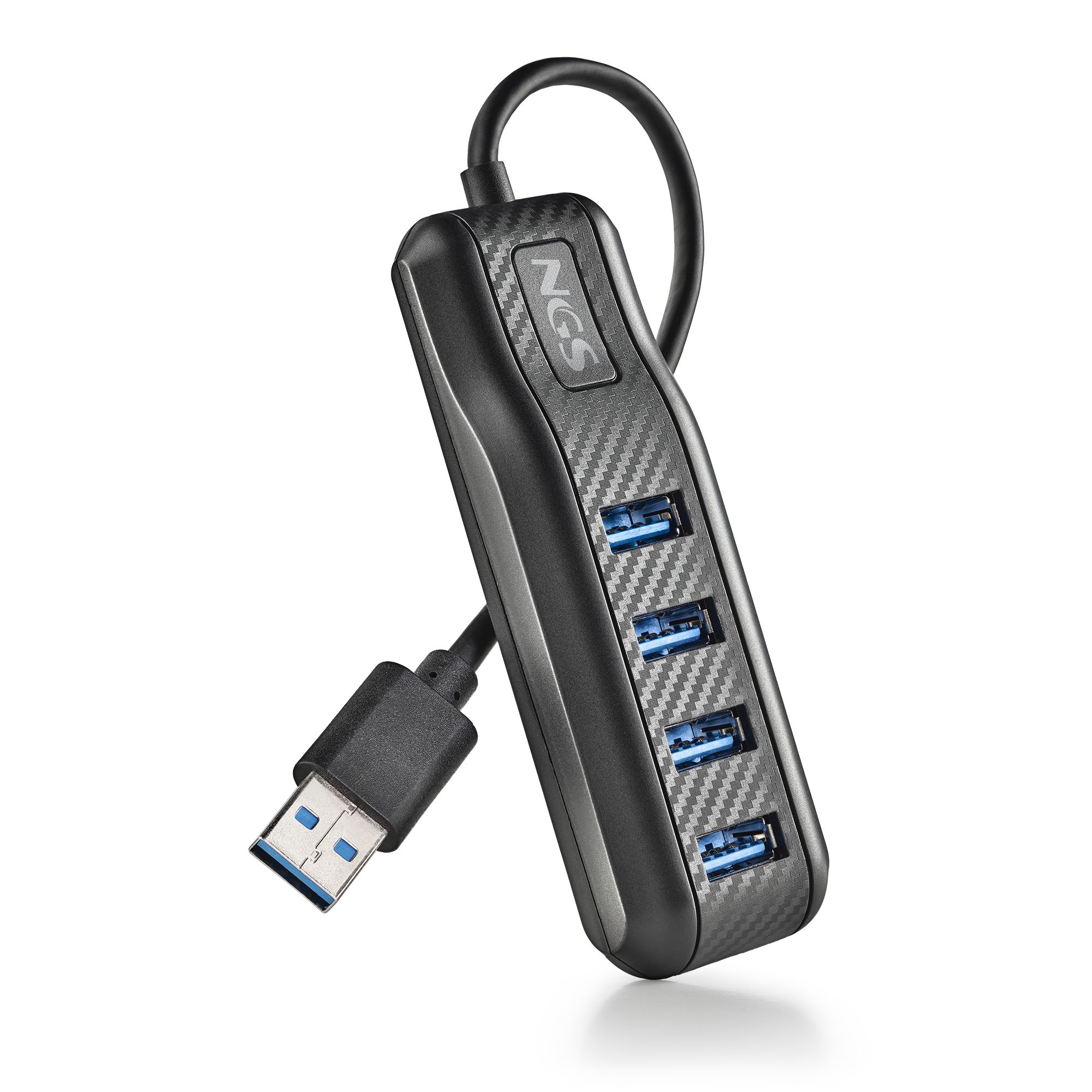 NGS PORT 3.0 USB Hub - 4x USB 3.2 Gen 1 - Black