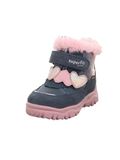 SUPERFIT Snowboots 'HUSKY+' grijs / abrikoos / pink