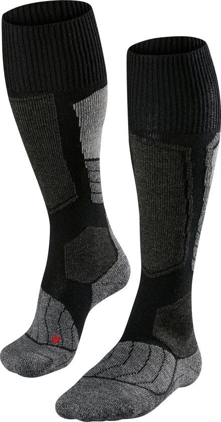 FALKE SK1 Anti Blaren Wintersportsokken Heren Zwart - Maat 44-45