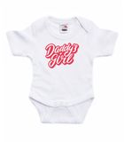 Bellatio Decorations Shoppartners Bv Daddys girl cadeau romper wit voor babys - Vaderdag / papa kado / geboorte - cadeau voor aanstaande vader 68