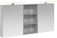 vidaXL Badkamerkastenset 3 stuks 140 x 14,5 x 70 cm Bewerkt hout