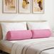 VidaXL Bolster kussens stof roze ø 25 x 70 cm