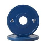 Schijf Bumper Micro Total Black Gat Ø50 mm voor sportschool en thuisgym van 0,5 tot 2,5 kg