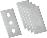 Metaltex Lemmets Radeermesje 6 X 3,5 Cm Staal Zilver 5 Stuks