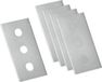 Metaltex Lemmets Radeermesje 6 X 3,5 Cm Staal Zilver 5 Stuks