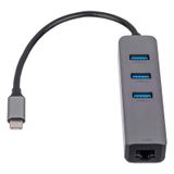 Akyga AK-AD-66 interface hub USB 3.2 Gen 1 (3.1 Gen 1) Type-C 1000 Mbit/s Zilver