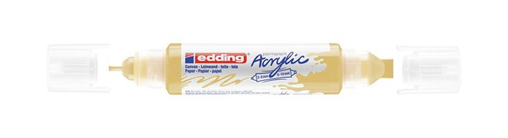 Edding Acryl 3D Double Liner - 5400-915 - wit, geel