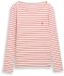 Tom Tailor - Shirt met lange mouwen en streepmotief - Maat S - red offwhite stripe