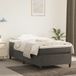 Prolenta Maison Exclusive - Bedframe met boxspring, donkergrijs, 80 x 200 cm, fluweel