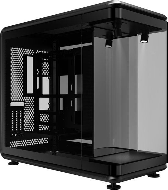 Cooler Master MasterFrame 360 PANORAMA Full Tower Zwart, Transparant