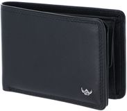 Golden Head Leren portemonnee Polo RFID Protect Minischeintasche 1196 Schwarz zwart