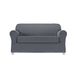 Zenna Home 2-delige Chenille Stretch Loveseat Slipcover, Cadet Blauw