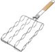 Pince pliable pour griller le maïs, outil de barbecue, pince à griller les hot-dogs pratique en acier inoxydable, pince de barbecue