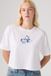 Levi's Graphic Cropped Anyday T-shirt - Women's - S - Wit / Chrome Cherry Bright White