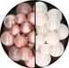 Decoris Kaemingk B.V. Kerstballen 60x stuks - mix lichtroze/parelmoer wit - 4-5-6 cm - kunststof - kerstversiering
