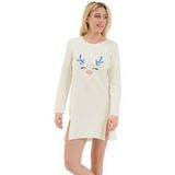 Lisca Holiday Chemise de nuit à manches longues Cheek