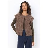Soyaconcept teddy gilet - bruin