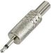 TRU COMPONENTS 595186 Jackplug 2.5 mm Stekker, droit Nombre de pôles: 2 Mono Argent 1 pièce(s)