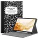 FINTIE Samsung Galaxy Tab S8 Plus 2022 / S7 FE 2021 / S7 Plus 2020 12,5 inch hoes met S penhouder, meerdere hoeken portemonneehoesje met automatische slaap/wake-vak, compositieboek
