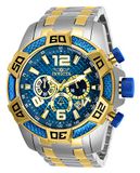 Invicta Heren Pro Diver Quartz roestvrij stalen band, tweekleurig, goud, 26 casual horloge