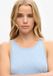 Superdry - Tanktop met ruches - Dames - Vesten - Forever Blue