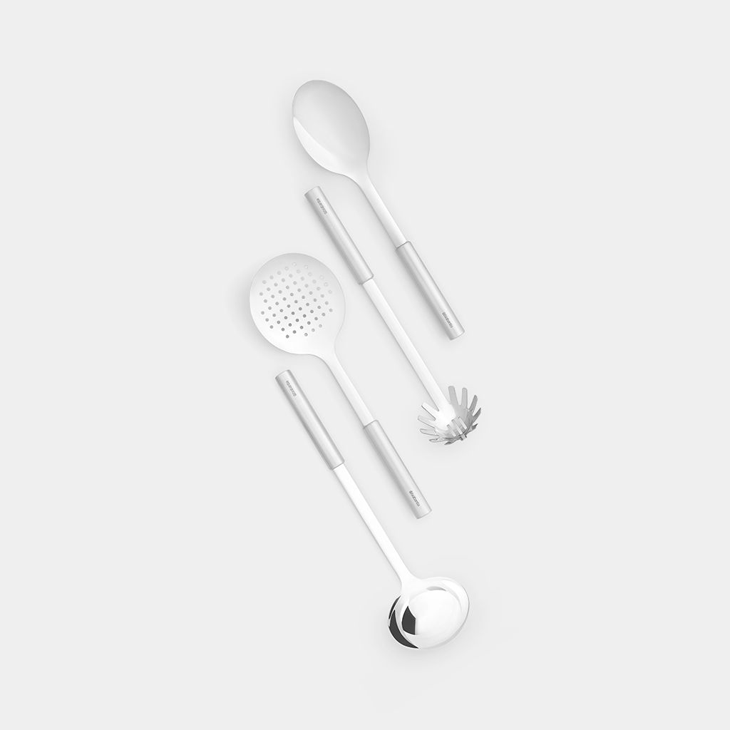Brabantia 260148 - Keukenbenodigdhedenset - Gesatineerd staal - 4 stuks