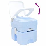 vidaXL Campingtoilet Lichtblauw en Wit 41,5 x 36,5 x 42 cm