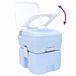 vidaXL Campingtoilet Lichtblauw en Wit 41,5 x 36,5 x 42 cm