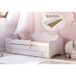 Kids Collective Lit enfant lit fille 80x160 80x180 avec matelas, protection anti-chute et tiroir, rose, 160x80 cm