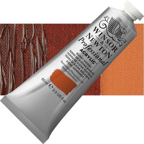 Winsor & Newton Professional Acrylic Tube - Burnt Sienna 60 ml