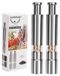 Set de moulins à sel et à poivre en acier inoxydable avec opération simple