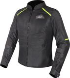 LS2 Breeze Dames motorfiets textieljas Zwart/Geel 5XL