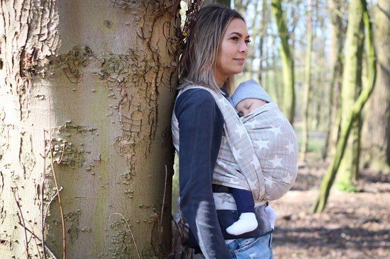 Yaro Stars Random 01 - Geweven draagdoek - 4.20 meter - Multicolor/Ecru