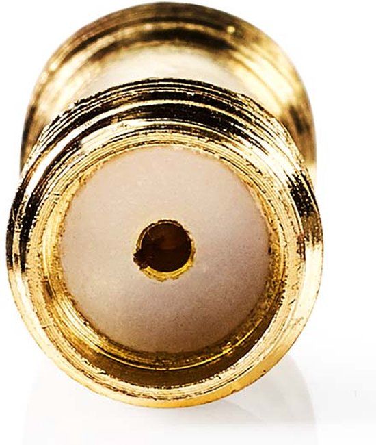 Nedis SMA-Adapter - SMA Female - SMA Female - Verguld - 50 Ohm - Recht - PVC - Goud - 2 Stuks - Doos