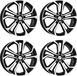Dezent 4 TA velgen, donkere uitvoering, 7.5Jx17, 5x114.3, geschikt voor Lexus ES, GS, IS, NX en UX