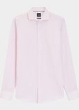 Hugo Boss BOSS Black Overhemd Heren Roze Slim Fit Katoen Lange Mouw Klassieke Kraag Maat 41