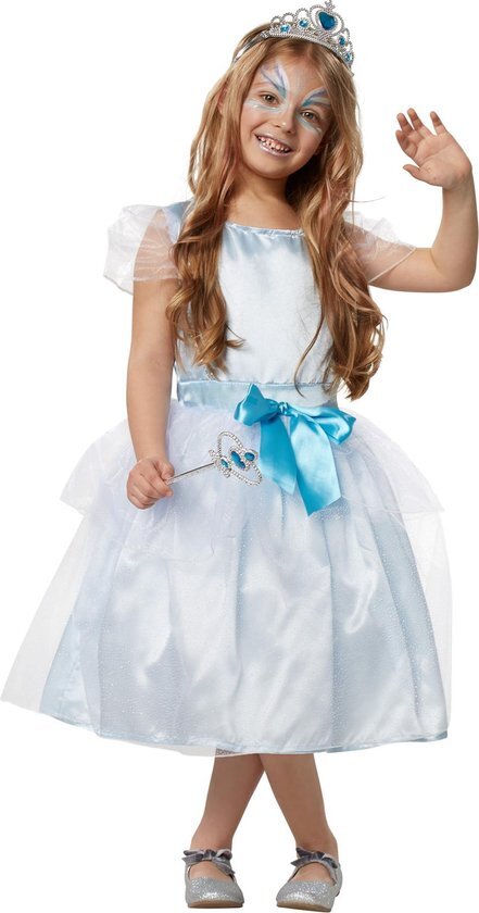 Tectake dressforfun - Meisjeskostuum ijsprinses 104 (3-4y) - verkleedkleding kostuum halloween verkleden feestkleding carnavalskleding carnaval feestkledij partykleding - 301726