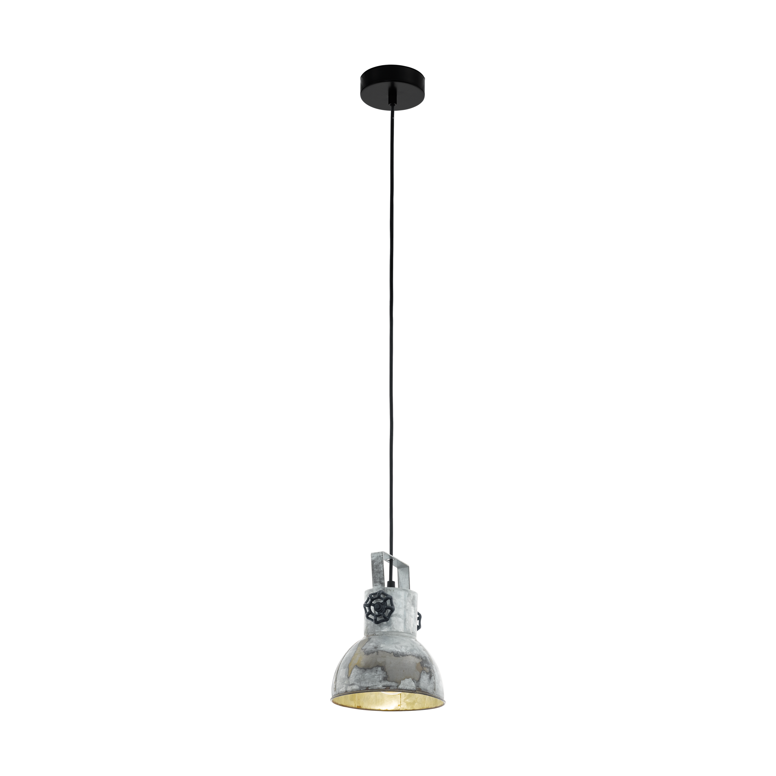 EGLO 49619 Hanglamp - Zwart, Zink - E27 - 110cm