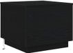 vidaXL Salontafel met LED-verlichting, zwart eiken, 50x50x40 cm