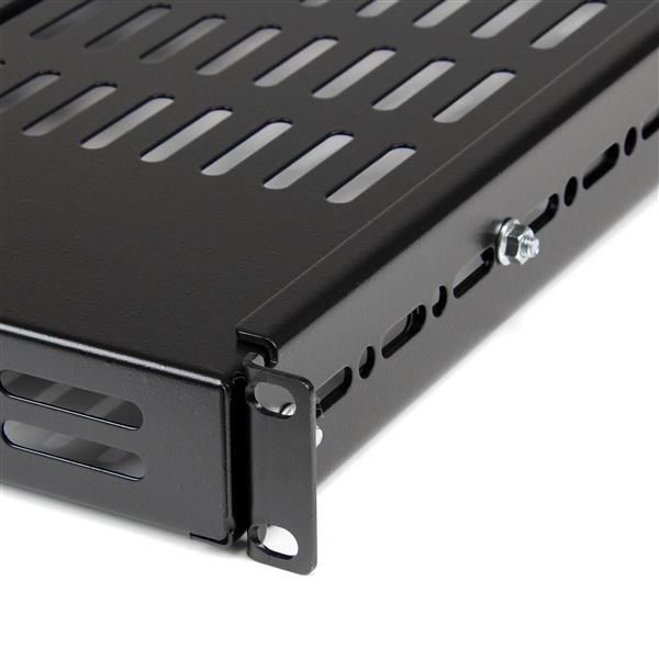 StarTech.com Vaste Plank Serverrack Verstelbare Diepte Zwart 44,50 cm x 70,00 cm x 4,00 cm